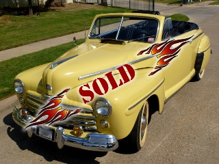 Left front 1947 Ford Super Deluxe Convertible