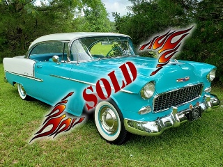 Right front 1955 Chevrolet BelAir Hardtop