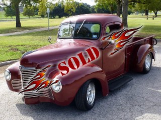 Left front 1946 International KB2 Pickup